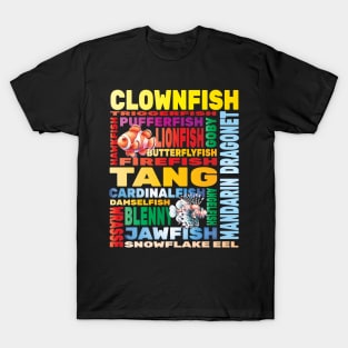 Saltwater Fish Tank Aquarium Hobbyist Fishkeeping Aquarist T-Shirt